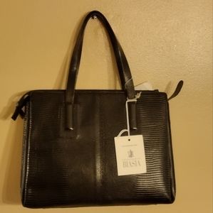 Francesco Biasia Black Leather Shoulder Bag